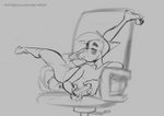 anthro autofellatio balls biped bodily_fluids bored chair controller furniture gaming genitals hair holding_controller holding_object humanoid_genitalia humanoid_penis male masturbation multitasking nude office_chair oral oral_masturbation penile penile_masturbation penis plantigrade playing_video_game saliva short_tail simple_background snout solo tail text three-quarter_view vein veiny_penis sethpup seth_(sethpup) canid canine canis domestic_dog mammal 2020 digital_media_(artwork) monochrome sketch url