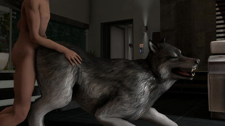all_fours balls balls_deep bestiality butt clothing doggystyle duo erection female female_focus female_on_human female_penetrated feral feral_penetrated from_behind_position genitals hair human_on_feral human_penetrating human_penetrating_feral interspecies larger_female larger_feral larger_penetrated male male/female male_on_feral male_penetrating male_penetrating_female nipples penetration penile penile_penetration penis penis_in_vagina pointy_ears prick_ears realistic_feral sex shirt size_difference smaller_human smaller_male topwear vaginal vaginal_penetration stegars_(artist) canid canine canis human mammal wolf 16:9 3d_(artwork) 3d_animation animated digital_media_(artwork) loop no_sound short_playtime source_request video widescreen
