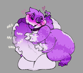 anthro balls big_balls big_penis blush bodily_fluids collar drooling genitals heart_symbol huge_balls huge_penis hyper hyper_balls hyper_genitalia hyper_penis male masturbation multi_arm multi_eye multi_limb onomatopoeia penis saliva solo sound_effects text slimecatt arachnid arthropod spider