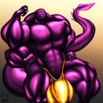 4_arms 4_nipples 4_pecs 6_eyes balls big_balls big_bulge big_muscles big_penis bulge clothing flexing genitals glistening glistening_body gold_underwear huge_balls huge_bulge huge_muscles huge_penis hyper hyper_balls hyper_bulge hyper_genitalia hyper_muscles hyper_penis male multi_arm multi_eye multi_limb multi_nipple multi_pecs muscular nipples pecs penis pose presenting purple_body solo spade_tail speedo swimwear tail corinoch_(artist) corinoch goo_creature humanoid monster 1:1 hi_res