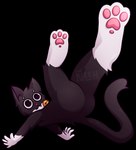 anthro ass_up bell bell_collar black_body black_fur butt butt_focus cat_tail circle_eyebrows collar collar_only derp_eyes dummy ears_up eyebrows falling fangs featureless_crotch feet feral floating foot_focus fur jumping male nude owo pawpads paws perspective perspective_shot pink_pawpads pink_paws png_file semi-anthro simple_background single_tooth snout solo tail teeth thick_thighs tongue transparent_background white_body white_fur wide_hips neeh derpy_the_cat domestic_cat felid feline felis mammal 2025 alpha_channel hi_res