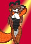 :3 anthro breasts bunny_costume clothing costume female solo watheanum anum_chaos playboy faly canid canine fox mammal colored hi_res