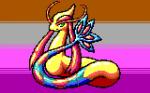 ambiguous_gender feral serpentine solo flygon_(artist) jakecat nintendo pokemon generation_3_pokemon milotic pokemon_(species) reptile scalie 16:10 digital_media_(artwork) pixel_(artwork) widescreen