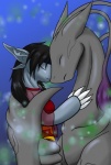 abbiegoth black_hair blue_body body_markings claws corset couple cuddling dragon dress duo erinkarsath eyes_closed female fur gem gradient_background grey_body hair landstrider male markings multi-colored_body multiple_ears mutant mutoid senthyril shiny size_difference smile terrika_shale
Rating: Safe
Score: 1
User: Indefinity
Date: January 19, 2013