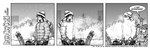 2023 anthro brave_new_world_(style_wager) city city_background comic cricetid english_text female french_text gisel_geller human lemming male mammal monochrome outside rodent scarf snow style_wager text winter_clothing