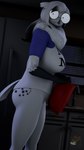 anthro big_breasts breasts clothed clothing eyewear female glasses inside neckfluff night pantsless revamped_anthros solo donglysfm mega_milk seline_(donglysfm) avian bird horned_owl owl snowy_owl true_owl 3d_(artwork) 4k absurd_res digital_media_(artwork) hi_res meme source_filmmaker_(artwork)