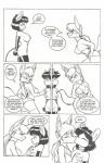 anthro black_and_white clothing collar comic david_a_cantero dominant dominant_female dominatrix duo english_text female female/female genitals genus hi_res kiss_on_lips kissing leash lingerie mammal monochrome mouse murid murine mystery nude pen_(artwork) pussy rat_maze rodent submissive submissive_female text traditional_media_(artwork) wide_hips