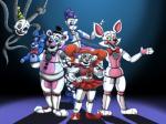 group machine fallingwaterx five_nights_at_freddy's scottgames sister_location ballora_(fnafsl) circus_baby_(fnaf) ennard_(fnafsl) funtime_foxy_(fnaf) funtime_freddy_(fnafsl) puppet_bonnie_(fnafsl) animatronic bear canid canine fox humanoid lagomorph leporid mammal rabbit robot 2016 4:3 hi_res