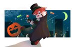 anthro bottomwear candy cape clothing costume dessert food fruit halloween_costume hat headgear headwear holidays kemono male moon night pants plant pumpkin solo pig_p0318 z2siayrq3htbmsw halloween lifewonders tokyo_afterschool_summoners zhurong_(tas) ailurid mammal red_panda 16:10 2021 hi_res widescreen