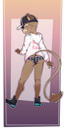 5_fingers anthro baseball_cap biped brown_hair camel_toe clothing female fingers footwear fur hair hat headgear headwear hoodie humanoid_hands looking_at_viewer looking_back looking_back_at_viewer oversized_clothing oversized_hoodie oversized_topwear panties shoes simple_background smile smirk sneakers solo tail text text_on_clothing text_on_hat text_on_headwear text_on_hoodie text_on_panties text_on_topwear text_on_underwear thin_tail topwear underwear young young_anthro young_female sicmop keila_(hendric) felid lion mammal pantherine 2023 absurd_res digital_media_(artwork) english_text hi_res