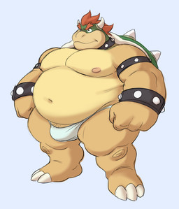 anthro areola armband barazoku barefoot belly belly_overhang biceps big_belly big_bulge big_muscles bracelet bulge claws clothed clothing collar eyebrows fatpad feet fist grey_background hair horn huge_belly huge_muscles jewelry kemono love_handles male moobs musclegut muscular muscular_anthro muscular_male navel nipples non-mammal_nipples overweight overweight_anthro overweight_male pecs plantigrade shell simple_background solo spiked_armband spiked_bracelet spiked_collar spiked_shell spikes spikes_(anatomy) standing thick_arms thick_thighs thong topless topless_anthro topless_male underwear underwear_only analon_(artist) mario_bros nintendo bowser koopa scalie 2026