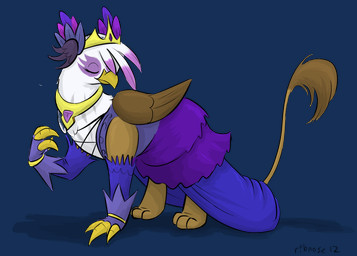beak brown_body brown_feathers brown_fur clothed clothing crown dress eyes_closed feathered_wings feathers female feral fur headgear jewelry necklace simple_background solo tail tiara transparent_background white_body white_feathers wings dizzypacce ribnose friendship_is_magic hasbro my_little_pony mythology gilda_(mlp) avian gryphon mythological_avian mythological_creature 2012 alpha_channel source_request unavailable_at_source