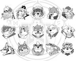 anthro eyebrows eyewear grin group male scar smile sunglasses thick_eyebrows rocurou69 asian_mythology east_asian_mythology japanese_mythology lifewonders mythology tokyo_afterschool_summoners agyo_(tas) ashigara_(tas) cu_sith_(tas) ganglie_(tas) horkeu_kamui_(tas) jambavan_(tas) kimun_kamui_(tas) leib_(tas) licho_(tas) moritaka_(tas) seth_(tas) shennong_(tas) sitri_(tas) tsathoggua_(tas) typhon_(tas) bear bovid bovine canid canine canis cattle domestic_cat domestic_dog felid feline felis fish foo_dog jackal komainu mammal marine pantherine polar_bear shark suid suina sus_(pig) tiger ursine wild_boar wolf yokai bust_portrait hi_res portrait