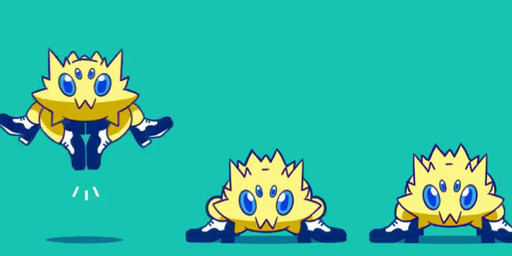 4_eyes ambiguous_feral ambiguous_gender blue_eyes clothing emanata feral footwear footwear_only front_view fur glistening glistening_eyes group jumping looking_at_viewer mostly_nude multi_eye no_sclera pupils quadruped shadow shoes shoes_only simple_background tap_shoes teal_background trio yellow_body yellow_fur 4chan_anon unknown_artist nintendo pokemon generation_5_pokemon joltik pokemon_(species) 2019 2d_animation animated digital_media_(artwork) loop no_sound seamless_loop shaded short_playtime video