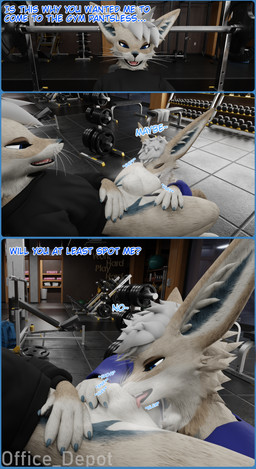 animal_genitalia anthro ball_worship balls balls_on_face body_worship clothed clothing dialogue duo fellatio fur genital_worship genitals gym licking male male/male musk oral pantsless penetration penile sex sheath sheath_lick sheath_penetration sheath_play sound_effects tan_body tan_fur text tongue tongue_out weight_bench weights office_depot_(artist) rexouium 3d_(artwork) absurd_res digital_media_(artwork) english_text hi_res brother_(lore) brothers_(lore) incest_(lore) sibling_(lore)
