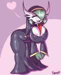 animal_genitalia animal_penis big_breasts blush breasts bulge butt clothed clothing equine_genitalia equine_penis erection genitals gynomorph intersex nipples not_furry nun open_mouth penis simple_background smile solo neayix nintendo pokemon gardevoir generation_3_pokemon pokemon_(species) 2019 hi_res