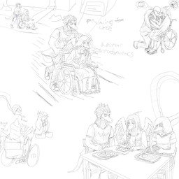 alternate_universe anthro biped bone_frill bottomwear building clothed clothed_anthro clothed_female clothed_human clothed_male clothing disability dress duo eating eyes_closed feathered_wings feathers female food footwear frill_(anatomy) furnace furniture gesture group hair hand_gesture happy house hug human_on_anthro ice interrobang interspecies jacket kneeling long_hair long_neck male markings medium_hair motion_lines open_mouth outside pants paraplegic pointing pushing_wheelchair romantic romantic_couple running shirt shoes short_hair sitting smile standing striped_markings stripes surprised table tail text thought_bubble topwear trio vehicle wheelchair wings ryangoslinghorny cavemanon_studios goodbye_volcano_high i_wani_hug_that_gator ko_op_(game_developer) microsoft minecraft mojang xbox_game_studios damien_payne fang_(gvh) inco_(iwhtg) liz_farlane brachiosaurid brachiosaurus dilophosaurid dilophosaurus dinosaur human hybrid macronarian mammal prehistoric_species pterosaur reptile saurischian sauropod sauropodomorph scalie spinosaurid spinosaurus theropod 1:1 absurd_res english_text greyscale hi_res monochrome multiple_images shaded