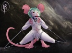 ball_gag balls bdsm big_ears blush bondage bound buckteeth claws cock_and_ball_torture collar crouching flaccid fur gag gagged hair kailys male mouse navel nude penis red_eyes restrained rodent rope small_penis solo uncut whiskers white_fur
Rating: Explicit
Score: 7
User: Peekaboo
Date: July 27, 2013