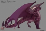 2013 avoid_posting claws dragon feral frisky_ferals horn kasper long_tail male orange_eyes purple_scales scalie sefeiren spade_tail spikes standing stripes thick_tail
Rating: Safe
Score: 11
User: otterface
Date: August 13, 2013