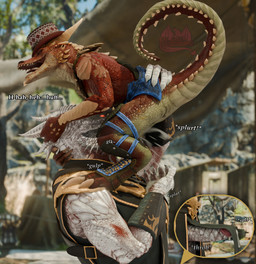 2_horns anthro bodily_fluids claws clothed clothing cum cum_in_clothing cum_in_mouth cum_inside cum_splatter drinking drinking_cum duo ejaculation erection erection_under_clothing erection_under_loincloth face_fucking face_mounting genital_fluids genitals hands-free horn horn_grab humanoid_genitalia humanoid_penis internal internal_oral irrumatio larger_male male male/male onomatopoeia oral oral_orgasm orgasm outside partially_clothed penile penis penis_in_mouth red_body red_scales scales sex size_difference small_dom_big_sub smaller_male sound_effects tenting text white_body white_scales potatotime outofnecessity_(modeler) baldur's_gate baldur's_gate_3 dungeons_and_dragons hasbro larian_studios wizards_of_the_coast popper_(baldur's_gate) the_dark_urge_(baldur's_gate) dragonborn_(dnd) kobold scalie 3d_(artwork) blender_(artwork) digital_media_(artwork) english_text hi_res watermark