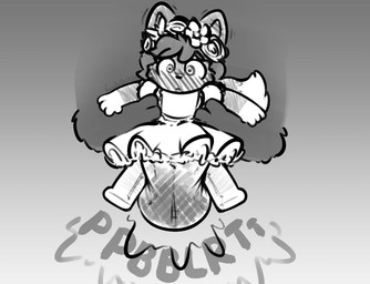 4_fingers ambiguous_gender anthro blush blush_lines carrying_another clothed clothing diaper diaper_under_clothing diaper_under_dress dipstick_tail dress duo feces fingers flower flower_crown frilly frilly_clothing frilly_dress fur gloves_(marking) grey_background heart_symbol markings plant pooping simple_background soiled_diaper soiling soiling_diaper sound_effects tail tail_markings unclean_diaper used_diaper using_diaper vowelless vowelless_sound_effect wearing_diaper wide_eyed young ludis-luteo background_character rolo_(redpandarolo) ailurid ambiguous_species mammal red_panda 2026 greyscale hi_res monochrome signature