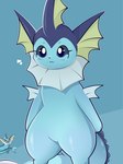 :3 anthro blue_body blue_tail eeveelution eyelashes featureless_crotch female generation_1_pokemon hi_res nintendo pokemon pokemon_(species) reference_image sadbox10 simple_background solo standing tail vaporeon