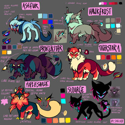 ambiguous_gender andromorph animal_genitalia animal_penis black_body black_fur blue_eyes bodily_fluids brown_body brown_fur claws collar female feral feral_with_hair fur genital_fluids genitals group hair intersex lactating male multicolored_body nipples nude orange_body orange_fur penile_spines penis red_body red_fur scar simple_background smile spiked_collar spikes tail text vulva whiskers yellow_eyes sinzx80 guild_wars warriors_(book_series) ashfur_(thunderclan) brokenstar_(warriors) hawkfrost_(warriors) kralkatorrik mapleshade_(warriors) scourge_(warriors) tigerstar_(the_prophecies_begin) domestic_cat felid feline felis mammal 1:1 character_name digital_media_(artwork) english_text hi_res model_sheet reference_image signature