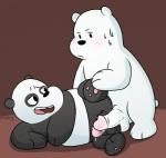 anthro balls black_body black_fur blush bodily_fluids cum duo erection frottage fur genital_fluids genitals humanoid_genitalia humanoid_penis male male/male penile penis sex slightly_chubby sweat white_body white_fur peachy-pudding cartoon_network we_bare_bears ice_bear_(we_bare_bears) panda_(we_bare_bears) bear giant_panda mammal polar_bear ursine 2019 absurd_res hi_res unavailable_at_source adopted_(lore) adoptive_brother_(lore) adoptive_brothers_(lore) adoptive_sibling_(lore) pseudo_incest_(lore)