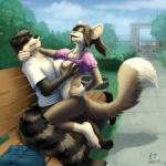 2013 bottomless breast_fondling breasts clothed clothing duo female fondling interspecies male mammal mastery_position mosa nipples public raccoon sex shirt shirt_lift sitting skimpy smile straight unknown_species
Rating: Explicit
Score: 25
User: ippiki_ookami
Date: December 02, 2013