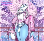 asian_clothing bulge cherry_blossom clothed clothing detailed_background dialogue east_asian_clothing femboy flower fundoshi holding_parasol japanese_clothing kimono male obi outside parasol plant prunus_(flower) skimpy slim speech_bubble text thick_thighs underwear wingedwilly nintendo pokemon akari_jamisson aki_(wingedwilly) generation_5_pokemon mienshao pokemon_(species) english_text hi_res signature