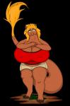 anthro big_breasts blonde_hair breasts clothed clothing curvy_figure digitigrade female green_eyes hair huge_breasts hyper looking_at_viewer overweight overweight_anthro overweight_female solo thick_thighs voluptuous wide_hips mirroidal gingie equid equine horse mammal mirroid 2014 alpha_channel hi_res