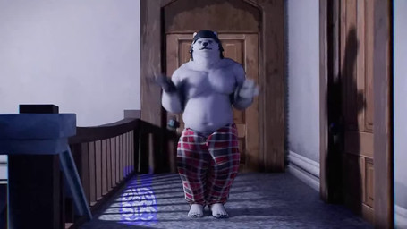 anthro armor belly big_belly big_butt bubble_butt butt clothed clothing dancing hallway headgear helmet male moobs musclegut muscular muscular_male overweight overweight_anthro overweight_male pajama_pants pajamas seductive_dance smile smiling_at_viewer smirk smirking_at_viewer solo topless topless_male dollymolly323 bed_chem_(sabrina_carpenter) epic_games fortnite fortnite:_battle_royale polar_patroller bear mammal polar_bear ursine 16:9 3d_(artwork) 3d_animation animated digital_media_(artwork) long_playtime sound video widescreen