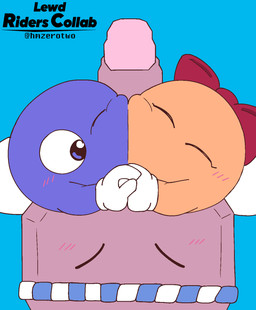 accessory alternate_color bisexual blush both_sexes_in_same_situation bow_ribbon collaborative collaborative_sex female genitals group headband male male/female male/male penis rock trio slem kirby_(series) nintendo lalala lololo elemental_creature mineral_fauna rock_creature rocky_(kirby) sphere_creature waddling_head 2025 digital_media_(artwork) hi_res