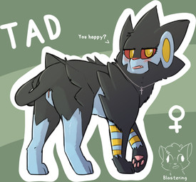 cross crossgender embarrassed female feral genitals jewelry mtf_crossgender necklace presenting presenting_vulva solo vulva blastering nintendo pokemon tad_(thataveragedude) felid feline generation_4_pokemon lion luxray mammal pantherine pokemon_(species) hi_res