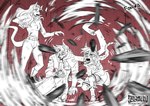 anthro foxera group magic outburst power text trio lazydez sketch url