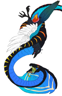 2_penises 4_toes animal_genitalia animal_penis apode aroused bdsm beak biped bipedal_feral black_beak black_body black_feet black_scales black_sclera blue_body blue_eyes blue_feathers blue_scales blue_tail blue_wings bodily_fluids bondage bound claws cloaca cloacal cloacal_penetration coiling coiling_another coiling_around_body cum digitigrade dominant dominant_intersex double_knotting duo erection fangs feather_markings feathers feet feral feral_on_feral feral_penetrated feral_penetrating feral_penetrating_feral forked_tongue genital_fluids genitals green_body green_eyes green_feathers green_tail green_wings hemipenes hybrid_genitalia hybrid_penis intersex intersex/male intersex_feral knot knotting larger_feral larger_intersex legless male male_feral markings monotone_background monotone_beak monotone_body monotone_feet monotone_scales multi_genitalia multi_knot multi_penis multicolored_body multicolored_feathers multicolored_wings nude open_mouth orange_body orange_penis orange_scales orange_tongue penetration penile penis pink_tongue pupils red_body red_scales scale_markings scales serpentine sex simple_background size_difference slit_pupils smaller_feral smaller_male smaller_penetrated smile snake_hood submissive submissive_male tail tail_feathers talons teeth three-quarter_view toes tongue tongue_out two_tone_tail white_body white_feathers white_wings wings yellow_body yellow_scales yellow_tongue saberhorn third-party_edit brimstone_(jasafarid) wren_(kuruk) avian bird black-billed_magpie cobra corvid corvus_(genus) draconcopode holarctic_magpie magpie_(corvid) oscine passerine reptile scalie snake 2025 absurd_res digital_drawing_(artwork) digital_media_(artwork) hi_res sketch