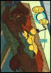 abs anthro athletic athletic_anthro athletic_female bdsm black_border bodily_fluids bondage bondage_gear border bound breasts brown_body brown_eyes brown_fur brown_hair cuff_(restraint) female fur fur_tuft genitals hair jewelry looking_at_viewer markings multicolored_body multicolored_fur necklace nipple_piercing nipples nude open_mouth piercing pubic_stubble pussy restraints simple_background solo spots spotted_body spotted_fur spotted_markings sweat sweatdrop tail teeth text thick_thighs toned_body toned_female toned_stomach tuft yellow_body yellow_fur yellow_sclera cougar_leon september_(cougar_leon) animal_humanoid humanoid hyena mammal spotted_hyena werecreature werehyena 2025 artist_name colored hi_res marker_(artwork) signature traditional_media_(artwork)