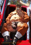 anthro belly boots bulge clothing footwear heavy_truck male outdoor_nudity piercing shoes sniffing solo truck trucker underwear vehicle peanut_(artist) soarinlion 14_werewolves bear mammal 3d_(artwork) absurd_res digital_media_(artwork) hi_res