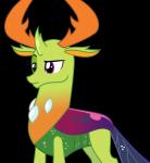 absurd_res alpha_channel antlers arthropod changeling eyebrows friendship_is_magic hasbro hi_res horn male my_little_pony on_model purple_eyes raised_eyebrow sketchmcreations solo thorax_(mlp) vector