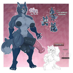 animal_genitalia animal_penis anthro balls big_balls big_breasts big_penis breasts crossgender equine_genitalia equine_penis ftg_crossgender fti_crossgender genitals gynomorph huge_breasts huge_penis hyper hyper_genitalia hyper_penis intersex muscular muscular_intersex musk penis solo solo_focus text used222 blushcrunch_studio dandy's_world roblox eclipse_(dandy's_world) canid canine canis mammal toon_(dandy's_world) wolf 1:1 2025 digital_media_(artwork) english_text hi_res