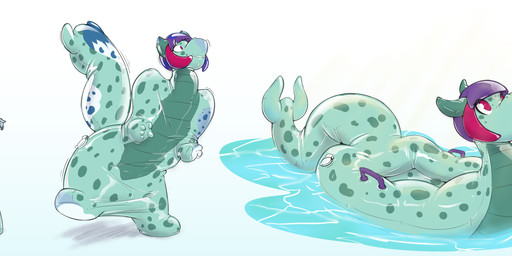 animal_pool_toy anthro anthro_to_inanimate base_one_layout basic_sequence blue_hair breasts exclamation_point female green_body hair handle inanimate_transformation inflatable inflatable_raft linear_sequence nozzle one_row_layout pool_toy question_mark red_eyes short_hair simple_background smile solo surprised three_frame_image three_frame_sequence transformation transformation_sequence water what white_background helixjack mew_(helixjack) animate_inanimate felid living_inflatable living_pool_toy mammal pantherine snow_leopard 2019 absurd_res hi_res sequence