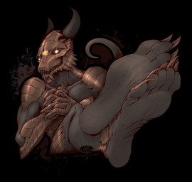 5_toes ambiguous_gender anthro claws feet foot_focus grin horn humanoid_feet nude paws plantigrade simple_background smile soles solo tail teeth toe_claws toes kredri dark_souls fromsoftware mythology dragon mythological_creature mythological_scalie scalie hi_res