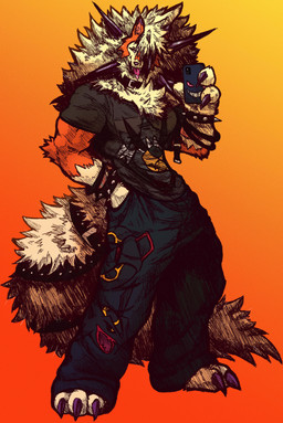 abs accessory amber_eyes anthro arm_tuft athletic athletic_male barazoku belt belt_buckle biceps big_pants biped black_clothing black_sclera blep body_hair bottomwear bracelet buckle bulge chest_tuft claws clothed clothing collar denim denim_bottomwear denim_clothing dipstick_ears dog_tags ear_markings elbow_tuft electronics fangs fluffy fluffy_body fur hair hand_in_pocket harness ink jewelry looking_away male male_anthro multicolored_body multicolored_ears multicolored_fur multicolored_hair muscle_tone muscular muscular_anthro muscular_arms muscular_male navel neck_tuft one_eye_obstructed orange_background pants pecs phone phone_case pockets pose scar selfie shoulder_tuft simple_background smile solo spiked_belt spiked_bracelet spiked_collar spikes spiky_hair standing tail tail_tuft tan_background tan_body teeth tight_clothing tongue tongue_out triceps tuft two_tone_body two_tone_fur white_body white_fur white_hair yellow_body yellow_eyes yellow_fur jwbash game_freak nintendo pokemon kyoto_rex canid canine dusk_lycanroc generation_1_pokemon generation_3_pokemon generation_7_pokemon generation_8_pokemon gengar legendary_pokemon lycanroc mammal pokemon_(species) rayquaza shiny_pokemon urshifu 2025 absurd_res full-length_portrait graphite_(artwork) hatching_(art) hi_res pinup portrait shaded sketch traditional_media_(artwork)