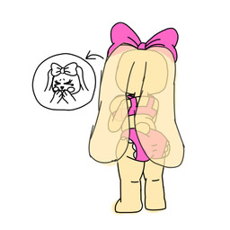 anthro big_breasts big_butt blush bra breasts butt clothing embarrassed female fur looking_away panties pink_bow pink_clothing pink_underwear plushie plushophilia shortstack solo underwear yellow_body yellow_fur felinefelony05 dolly's_factory roblox cinnabon_(dolly's_factory) animate_inanimate lagomorph leporid living_plushie mammal rabbit colored digital_media_(artwork) hi_res ibispaint_(artwork) sketch unfinished