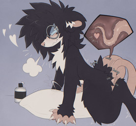 anal anal_orgasm anal_penetration animal_genitalia anthro blush bodily_fluids cum cumlube cumshot ejaculation eyewear facial_piercing genital_fluids genitals glasses grinding hair hands-free hole_in_ear internal lube lube_bottle lube_drip lube_on_tail male male_penetrated masturbation nose_piercing nose_ring nude orgasm penetration penis piercing pillow pillow_humping prostate prostate_stimulation prostate_with_heart ring_piercing round_glasses septum_piercing septum_ring sex sheath simple_background solo tail tail_fetish tail_play tail_sex torn_ear wuff34 american_opossum mammal marsupial nonbinary_(lore)