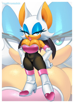 anthro areola areola_slip armor armwear big_breasts blue_eyes blue_eyeshadow bodysuit boots breast_squish breastplate breasts cleavage cleavage_overflow clothed clothing deep_navel elbow_gloves eyelashes eyeshadow female footwear glistening glistening_bodysuit glistening_breasts glistening_clothing glistening_eyeshadow glistening_skinsuit gloves handwear high_heeled_boots high_heels huge_breasts lips lipstick makeup navel navel_outline pink_lips pink_lipstick shoes skinsuit solo squish standing thick_thighs tight_clothing undersized_clothing white_boots white_clothing white_footwear white_gloves white_handwear wide_hips zoom_layer squish_(artist) sega sonic_the_hedgehog_(series) rouge_the_bat bat mammal absurd_res full-length_portrait hi_res portrait