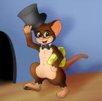anthro bow_tie cheese eyewear female fuzzywuff glasses hat mouse rodent simple_background top_hat
Rating: Safe
Score: 3
User: FuzzyWuff
Date: February 23, 2014