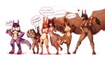 8_breasts anthro antlers beak big_breasts breast_grab breast_squish breasts brown_hair chest_tuft claws curvy_figure dialogue feathered_wings feathers female fur genitals group hair hand_on_breast heart_symbol holding_own_tail horn long_ears long_hair multi_breast nipples nude orange_hair pose pubes purple_hair pussy simple_background smile squish tail text tuft voluptuous white_background wide_hips wings watsup mythology ellen_heart karen_(redacted) mits_(character) otter_(blackshirtboy) taru_(cornelius) wonderbunny avian canid canine canis dragon furred_dragon furred_scalie gryphon hybrid kangaroo lagomorph macropod mammal marsupial mythological_avian mythological_creature mythological_scalie scalie wolf wolpertinger 2016 digital_media_(artwork) english_text hi_res