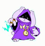 3_eyes clothing digit_ring feet female finger_ring floppy_ears fur gem glowing glowing_eyes gold_ring hooded_robe jewelry multi_eye purple_body purple_clothing purple_ears purple_fur purple_robe purple_tail ring robe shadowed_eyes solo tail toe_ring toes kekitopu shadow_wizard_money_gang gem_(kekitopu) lagomorph leporid mammal rabbit