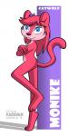 anthro big_eyes biped female nude pose smile solo standing toony young young_anthro krezz_karavan school_days monike_(school_days) domestic_cat felid feline felis mammal 1:2 2011